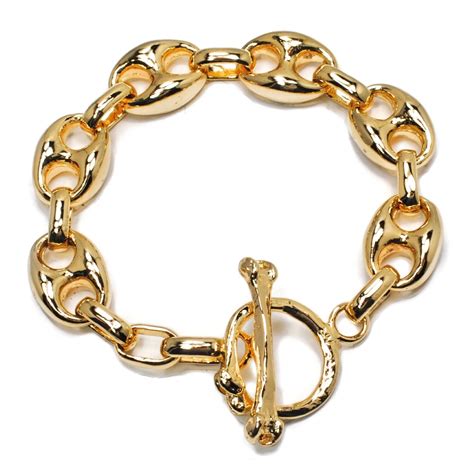 mens gucci link bracelet|14k gold gucci link bracelet.